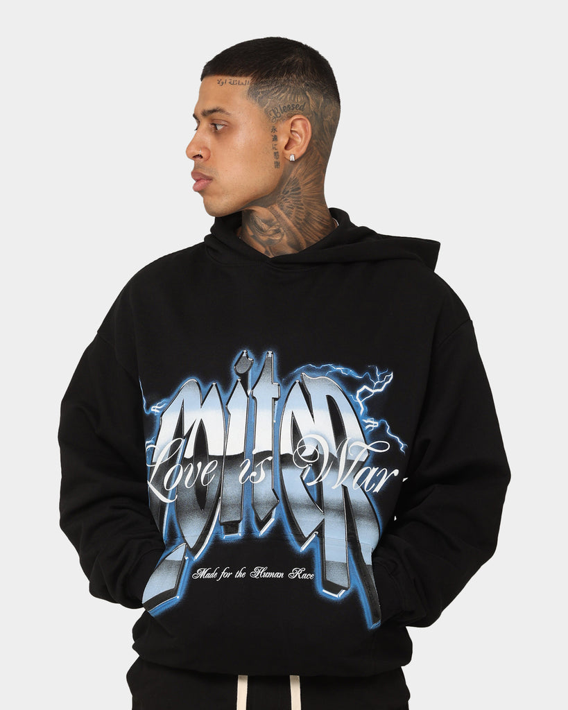 Loiter Love Is War Hoodie Black Culture Kings