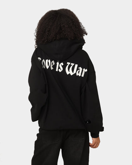 Loiter Love Is War Hoodie Black