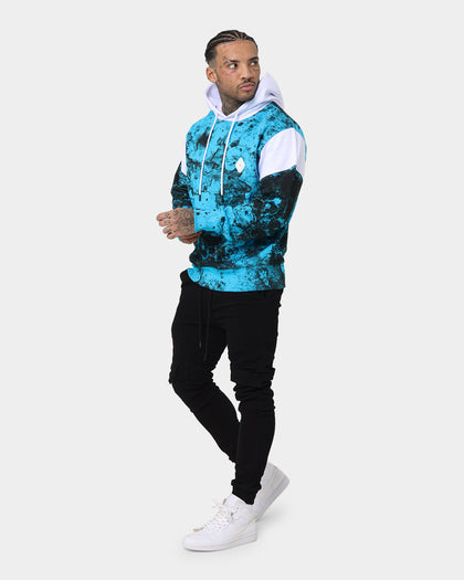 Saint Morta Acid Hoodie Cyan/White/Black