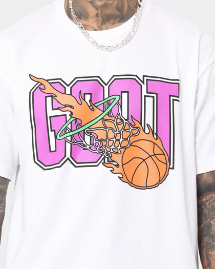 Goat Crew Goat Swish Logo T-Shirt White