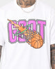 Goat Crew Goat Swish Logo T-Shirt White