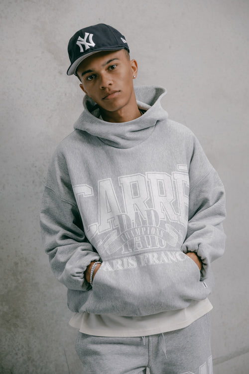 Carre Champs Oversized Superior Hoodie Grey Marle