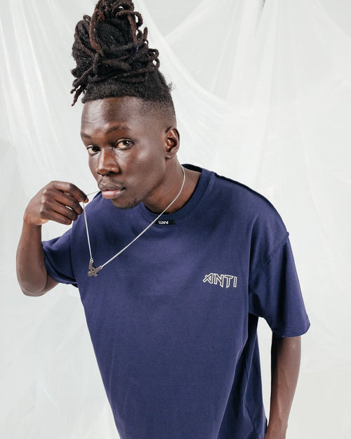 The Anti Order Terminus T-Shirt Navy/White