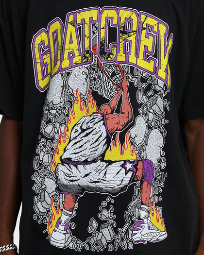 Goat Crew Rubble T-Shirt Black Wash