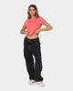Crooks & Castles Women's Chain Leopard Crop T-Shirt Punch