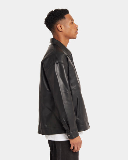 XXIII Oscar PU Leather Jacket Black