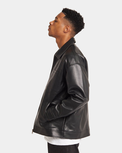 XXIII Oscar PU Leather Jacket Black