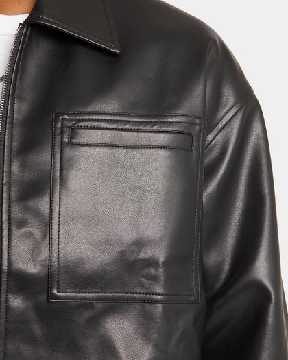 XXIII Oscar PU Leather Jacket Black