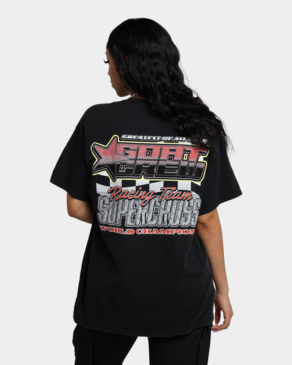 Goat Crew Supercross Racing Team Vintage T-Shirt Black Wash