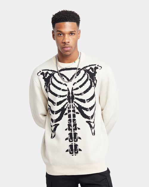 XXIII Isaac Knit Skeleton Sweater Black/White