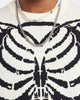 XXIII Isaac Knit Skeleton Sweater Black/White
