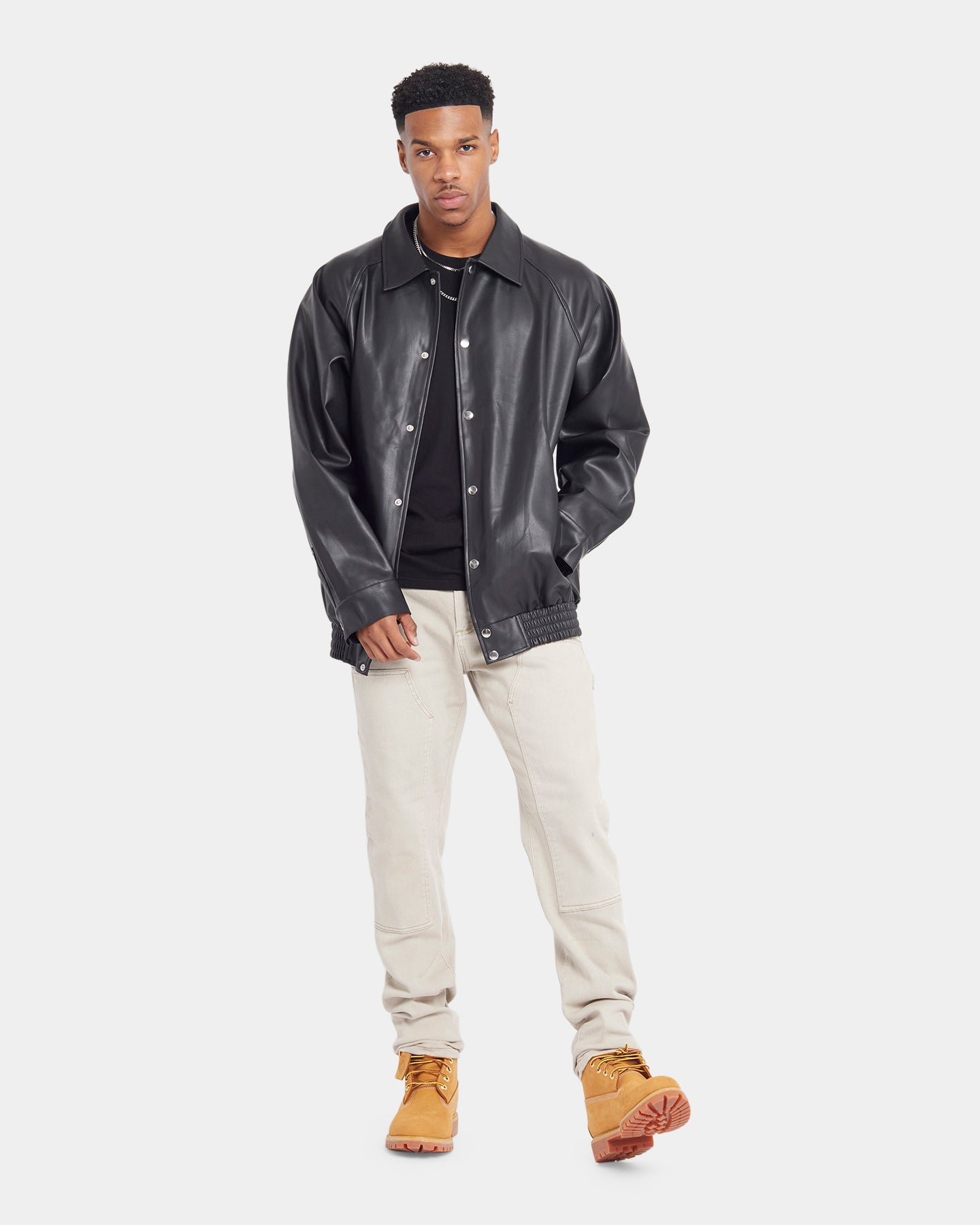 XXIII Levi PU Leather Jacket Black | Culture Kings