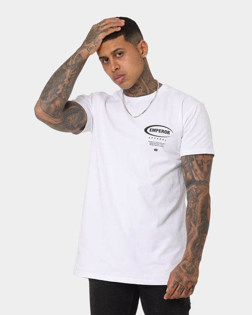 Emperor Apparel Ovale Hustle T-Shirt White