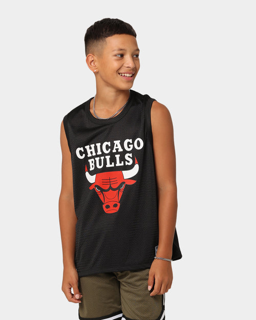 NBA Kids' Chicago Bulls Evan Mesh Tank Singlet Black