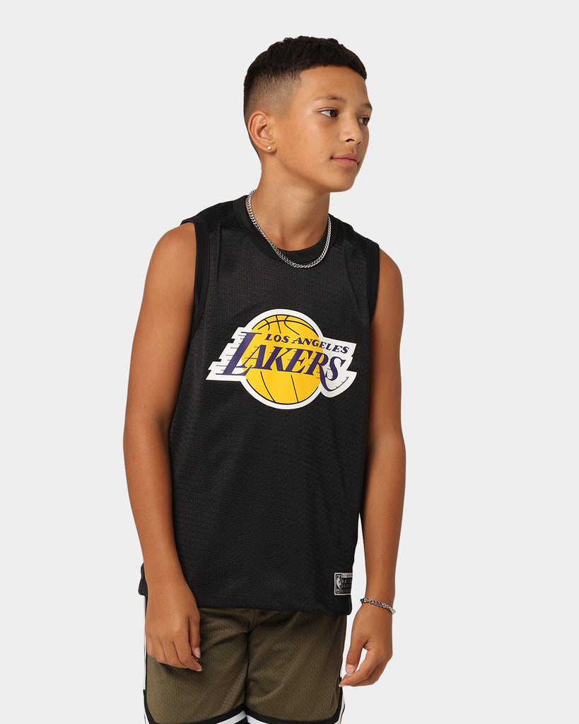 Nba Singlets NBA Kids' Los Angeles Lakers Evan Mesh Tank Singlet Black | Culture Kings