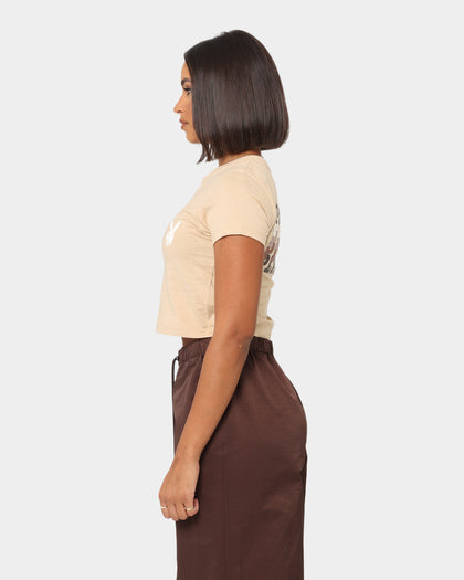 Playboy Women's Mini PB Gradient Crop T-Shirt Tan