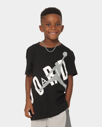 Jordan Kids' Jordan Throw Back Graphic T-Shirt Black