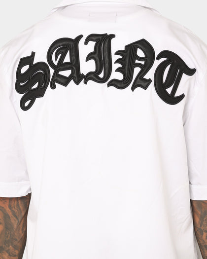 Saint Morta Gothic Bowling Shirt White