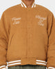 Obey Time Varsity Jacket Brown