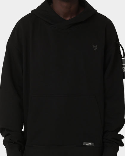 The Anti Order Boxy Drop Shoulder Hoodie Black