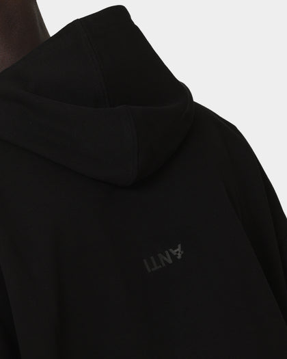 The Anti Order Boxy Drop Shoulder Hoodie Black