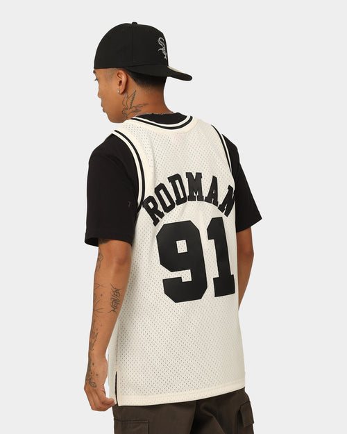 Mitchell & Ness Dennis Rodman Chicago Bulls #91 Off Court Swingman Jersey White