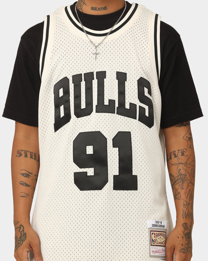 Mitchell & Ness Dennis Rodman Chicago Bulls #91 Off Court Swingman Jersey White