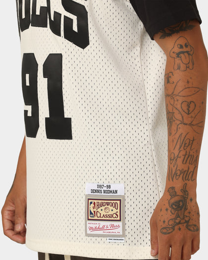 Mitchell & Ness Dennis Rodman Chicago Bulls #91 Off Court Swingman Jersey White