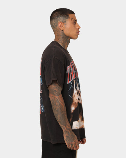 Goat Crew X Tai Tuivasa FTA Vintage T-Shirt Washed Black