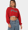Fila Women's Heritage Cropped Crewneck Heritage Red