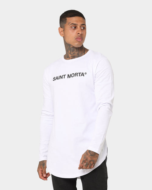 Saint Morta Official Taped Long Sleeve T-Shirt White