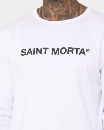 Saint Morta Official Taped Long Sleeve T-Shirt White