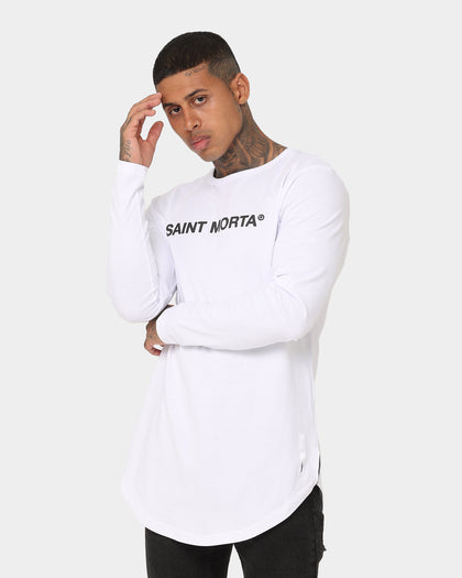 Saint Morta Official Taped Long Sleeve T-Shirt White