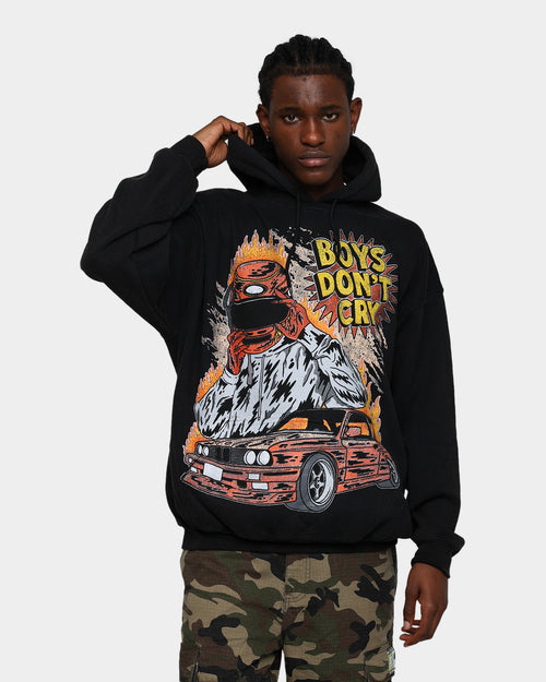 Goat Crew Boys Don't Cry Vintage Hoodie Black Wash