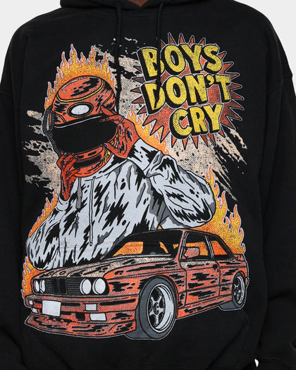 Goat Crew Boys Don't Cry Vintage Hoodie Black Wash