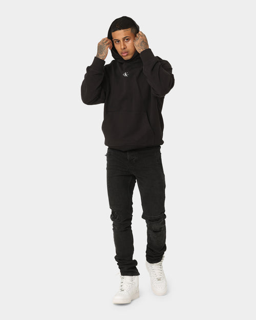 Calvin Klein Micro Monologo Hoodie Ck Black