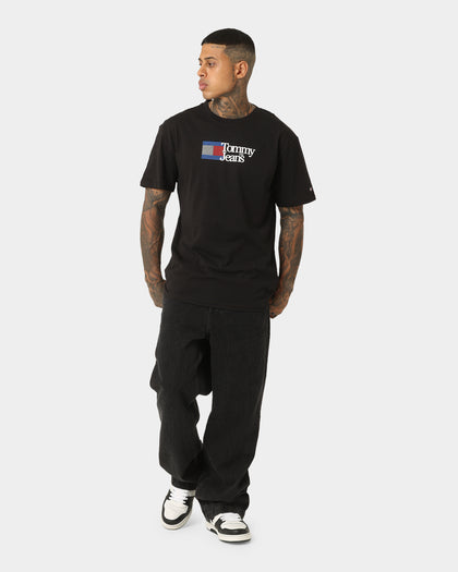 Tommy Jeans Classic RWB Chest Logo T-Shirt Black