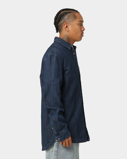 Tommy Jeans TJM Denim Badge Shirt Mid Indigo