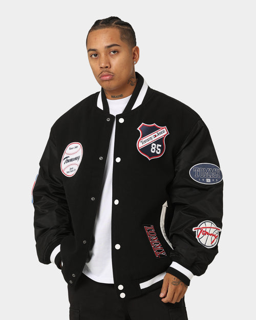 Tommy Jeans TJM Letterman Jacket Black