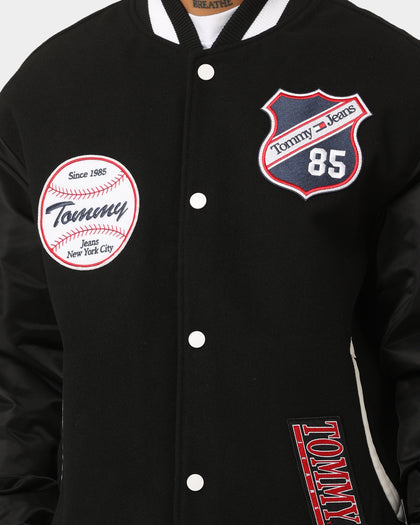 Tommy Jeans TJM Letterman Jacket Black