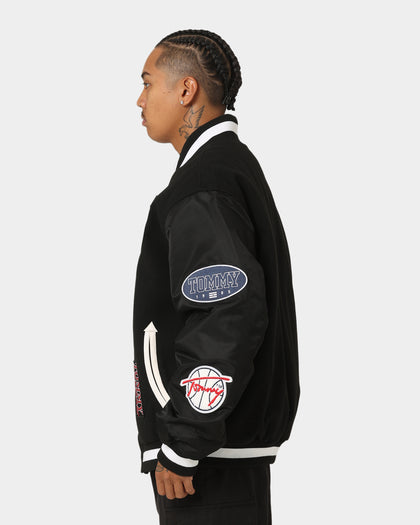 Tommy Jeans TJM Letterman Jacket Black