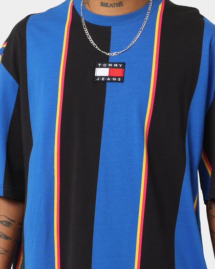 Tommy Jeans TJM Skater Vertical Stripe T-Shirt Blue Triumph