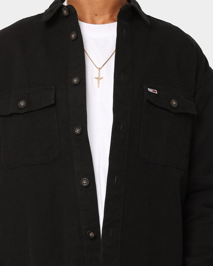 Tommy Jeans TJM Soft Casual Overshirt Black