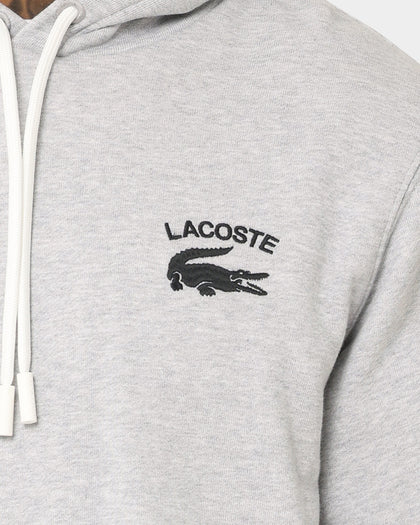 Lacoste Soft Branding Hoodie Silver Chine