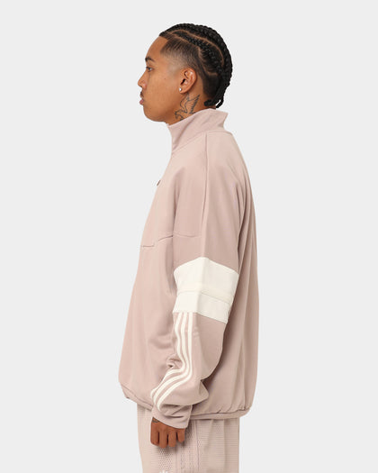 Adidas Basketball Warm Up Jacket Wonder Taupe/Off White