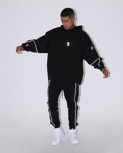 The Anti Order Neon Flux Box Hoodie Black/Reflective