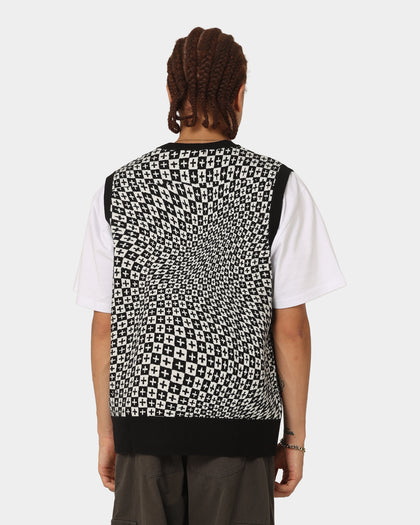 Ksubi Check Out Knit Vest Multi-Coloured