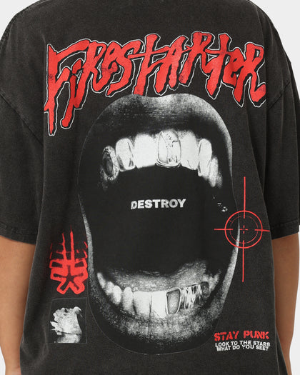 Loiter Firestarter Vintage T-Shirt Vintage Black