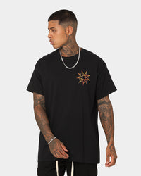 Slipknot Band Photo Flame Logo T-Shirt Black