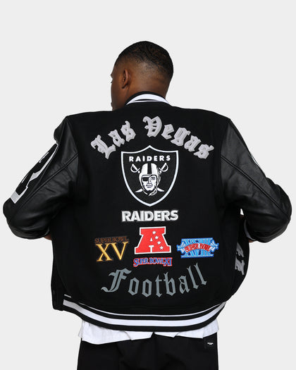 Pro Standard Las Vegas Raiders Old English Varsity Jacket Black